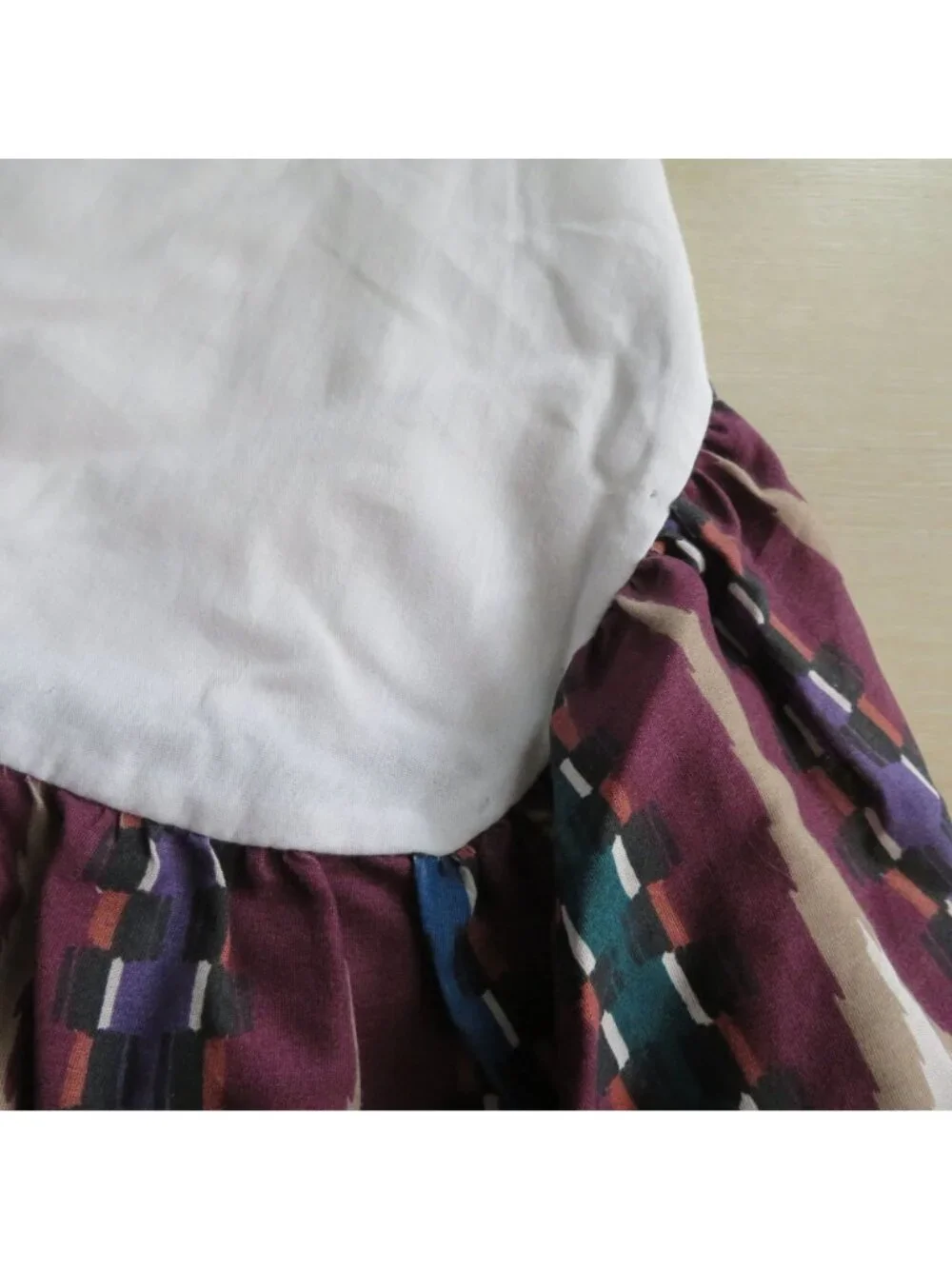 Vintage Dan River Cal King Bed Skirt Multicolor Southwest Aztec Western Geometri